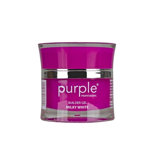 Builder Gel Milky White Purple Professional 15g. -Gel and Acrylic -Purple Professional