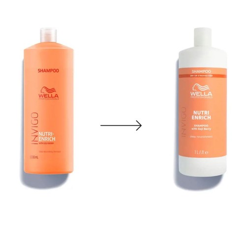 Wella Invigo Enrich Shampoo für trockene oder geschädigte Haut 1L -Shampoos -Wella