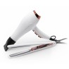 Kit Ferro Corioliss C3 + Asciugacapelli Flow in Rame Bianco -Piastre per capelli, arricciacapelli e bigodini -Corioliss