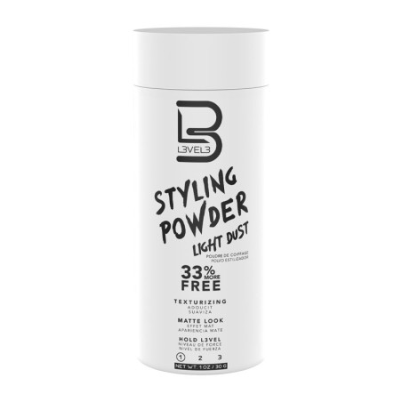 Styling Powder Dust Level3 FIjación suave 30g -Lacas y sprays de fijación -L3vel3