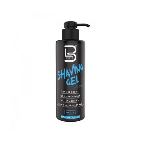 Shaving Gel Aqua Level3 500ml -Barba y bigote -L3vel3