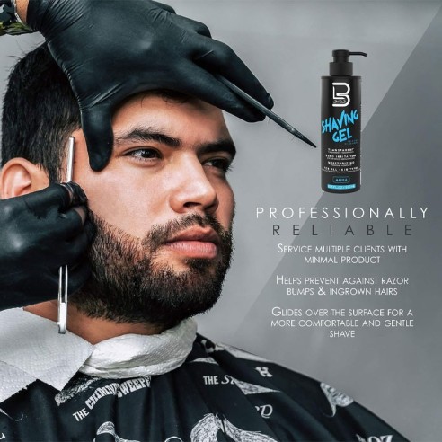 Gel à Raser Aqua Level3 500ml -Barbe et moustache -L3vel3