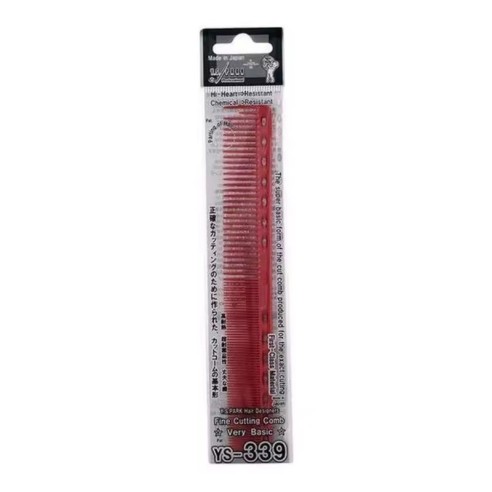 Peine de Corte YS PARK YS-339 Rojo 180mm -Peines -YS PARK
