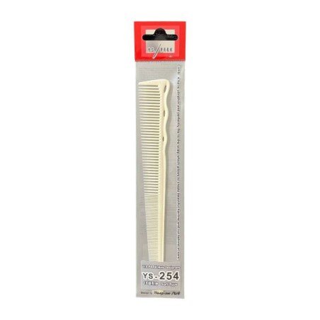 YS PARK YS-254 Ultraflexibler Friseurkamm, Weiß, 187 mm -Kämme -YS PARK