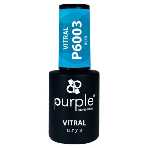 Esmalte Gel P6003 Vitral Arya Purple Professional -Esmalte semi permanente -Purple Professional