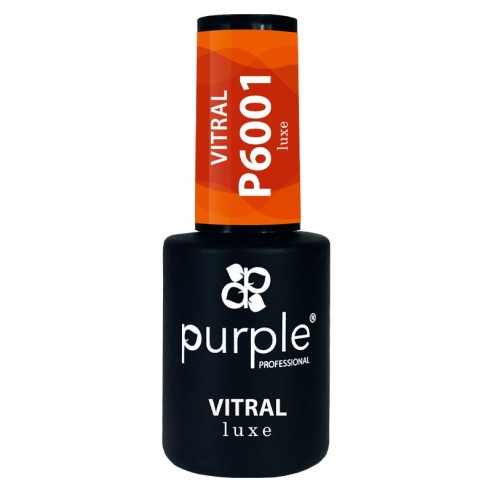 Esmalte Gel P6001 Vitral Luxe Purple Professional -Esmalte semi permanente -Purple Professional