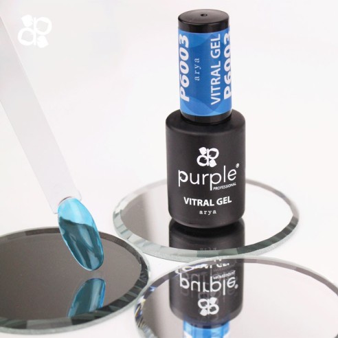 Smalto semipermanente P6003 Vetrate Arya Purple Professional -Smalto semipermanente -Purple Professional