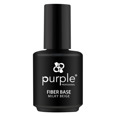 Fiber Base Milky Beige 15 ml Purple -Bases y Top Coats -Purple Professional