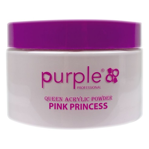 Polvere acrilica Queen Pink Princess 200 g Viola -Gel e acrilico -Purple Professional