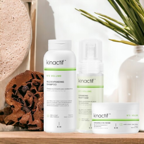 Pack Kinactif N.3 Shampoing Volume + Mousse Volumisante + Masque -Packs de produits capillaires -KIN Cosmetics