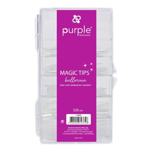 Tips Ballerina Magic Tips 520 uds. Purple Professional -Utensilios Accesorios -Purple Professional