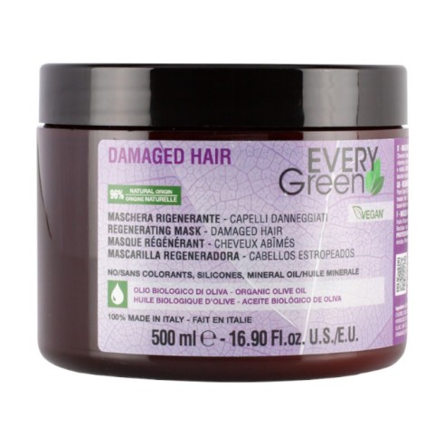 Masque Everygreen Cheveux Abîmés 500ml -Masques capillaires -Everygreen