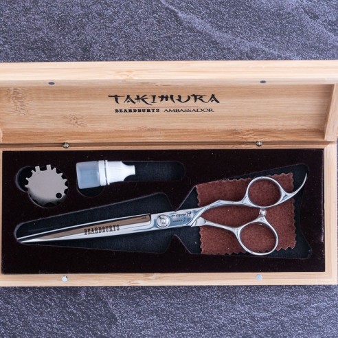 Takimura 7'' - 17,78 cm Beardburys Haarschneideschere -Friseurscheren und Rasierer -Beardburys