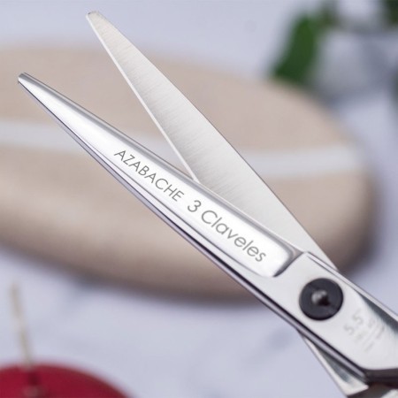 6" tiefschwarze Friseurschere -Friseurscheren und Rasierer -3 Claveles 2