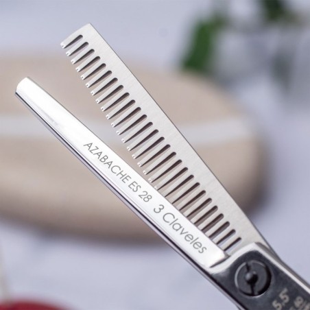 5,5" tiefschwarze Friseur-Modellierschere -Friseurscheren und Rasierer -3 Claveles