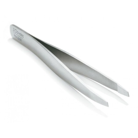 Edelstahl-Pinzette schräg 10cm -Pinzetten und Haarentfernungsutensilien -3 Claveles 2