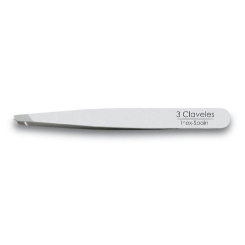Angled tweezers 10cm -Tweezers and hair removal tools -3 Claveles