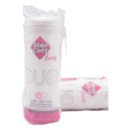 Baumwoll-Make-up-Entferner-Pads, Beutel, 70 Stück. -Einwegästhetik -Uso Profesional
