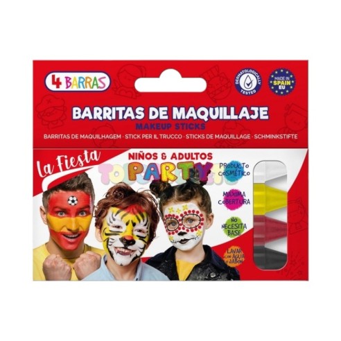 Kit 4 Barras Maquillaje Party La Fiesta -Fantasía y FX -Skarel
