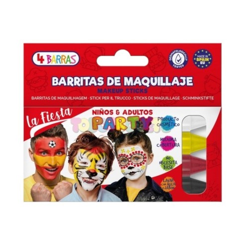 Kit 4 Barres de Maquillage de Fête La Fiesta -Fantaisie et FX -Skarel