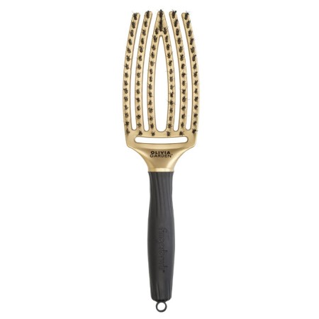 Cepillo Olivia Garden Fingerbrush Boar & Nylon Trinity Gold -Cepillos -Olivia Garden