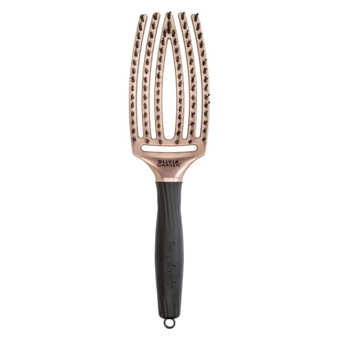 Spazzola Olivia Garden Fingerbrush in cinghiale e nylon Trinity bronzo -Spazzole -Olivia Garden