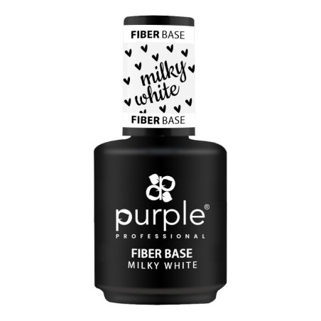 Fiber Base Milchweiß 15ml -Grund- und Decklacke -Purple Professional