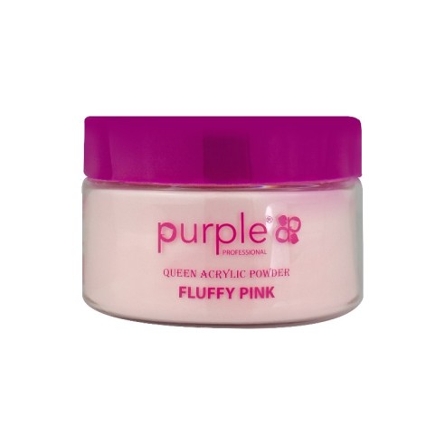 Polvo Acrílico Queen Fluffy Pink 50 g Purple -Gel y Acrílico -Purple Professional