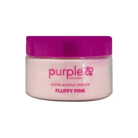 Queen Fluffy Pink Acrylpulver, 50 g, Lila -Gel und Acryl -Purple Professional
