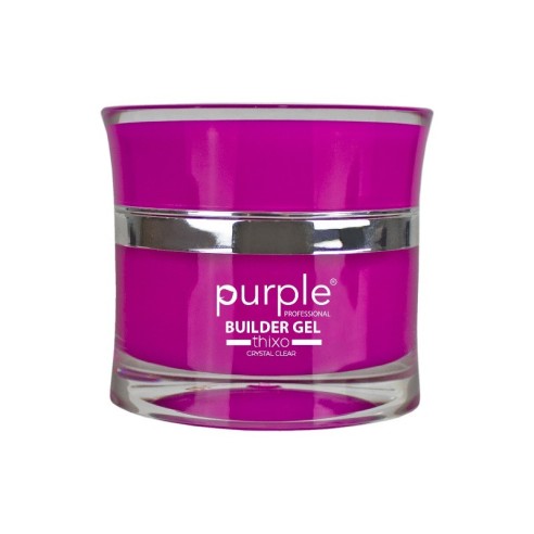 Builder Gel Thixo Crystal Clear 50g. Purple Professional -Gel and Acrylic -Purple Professional