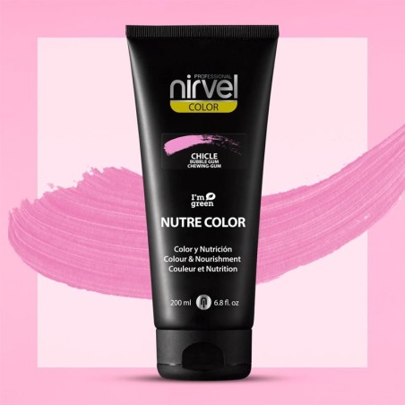 Nirvel Nutre Color Rosa Chicle 200ml -Tintes de coloración directa -Nirvel