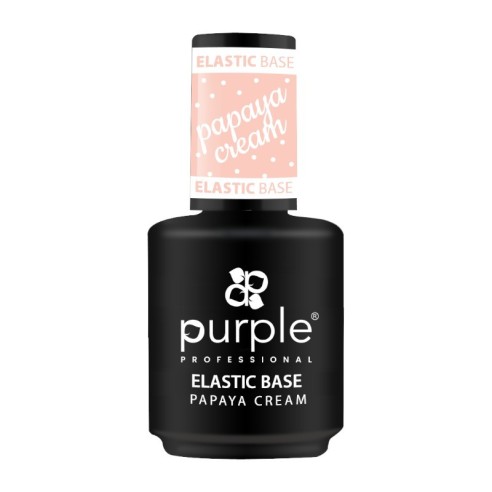 Elastic Base Papaya Cream 15ml -Basi e Top Coat -Purple Professional