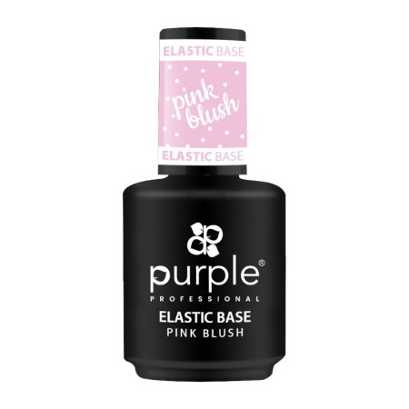 Elastische Basis, Rosa Rouge, 15 ml -Grund- und Decklacke -Purple Professional