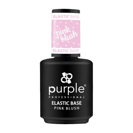 Elastische Basis, Rosa Rouge, 15 ml -Grund- und Decklacke -Purple Professional
