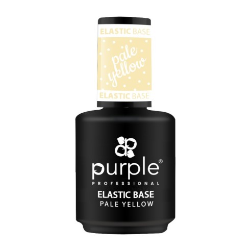 Elastic Base Pale Yellow 15ml -Bases y Top Coats -Purple Professional