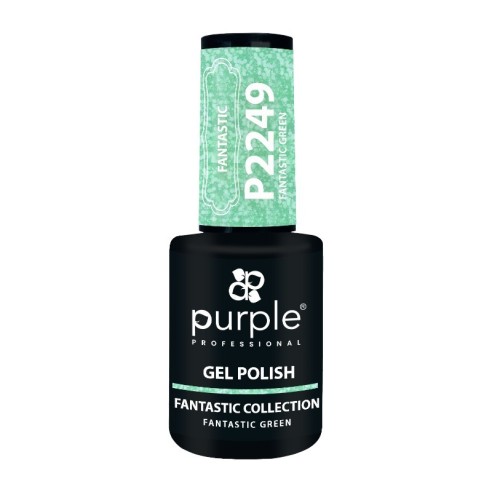 Esmalte Gel P2249 Fantastic Green -Esmalte semi permanente -Purple Professional