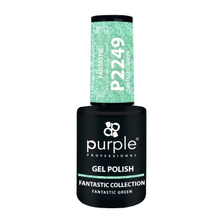 Purple Professional Esmalte Gel P2249 Fantastic Green -Esmalte semi permanente -Purple Professional