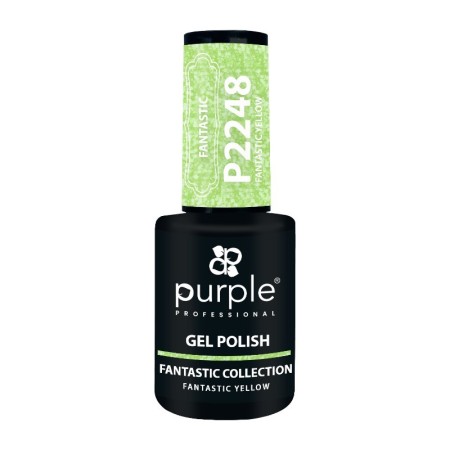 Purple Professional Esmalte Gel P2248 Fantastic Yellow -Esmalte semi permanente -Purple Professional