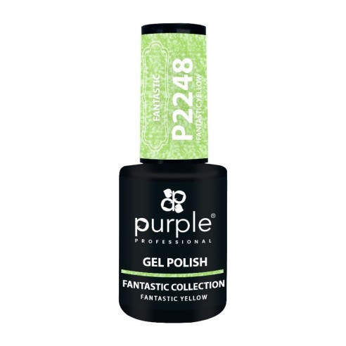 Smalto Purple Professional Smalto Gel P2248 Giallo fantastico -Smalto semipermanente -Purple Professional