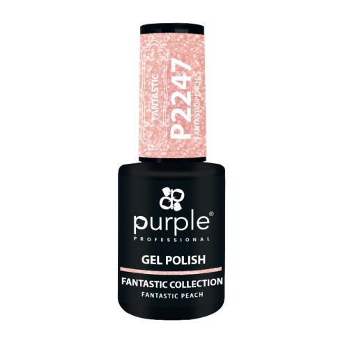 Gel Polish P2247 Fantastic Peach -Semi permanent nail polishes -Purple Professional