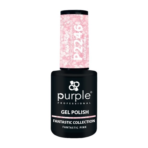 Gel Polish P2246 Fantastic Pink -Semi permanent nail polishes -Purple Professional