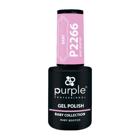 Botinhas de bebê com esmalte gel P2266 -Esmalte semipermanente -Purple Professional