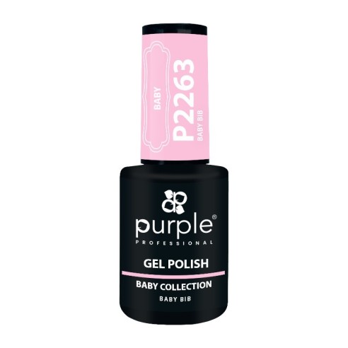 Purple Professional Esmalte Gel P2263 Baby BIB -Esmalte semi permanente -Purple Professional