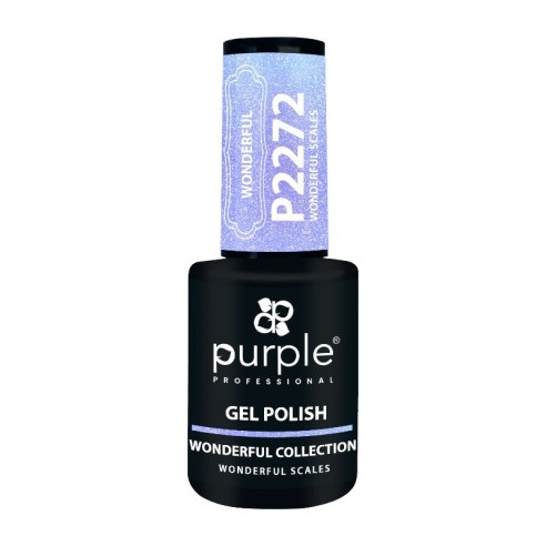 Gel Polonês P2272 Escamas Maravilhosas -Esmalte semipermanente -Purple Professional