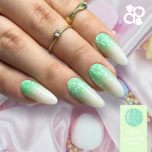 Esmalte Gel P2249 Fantastic Green -Esmalte semi permanente -Purple Professional