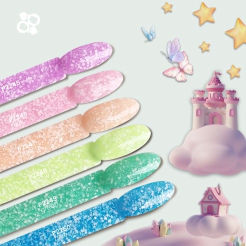 Gel Polish P2248 Fantastic Yellow -Semi permanent nail polishes -Purple Professional