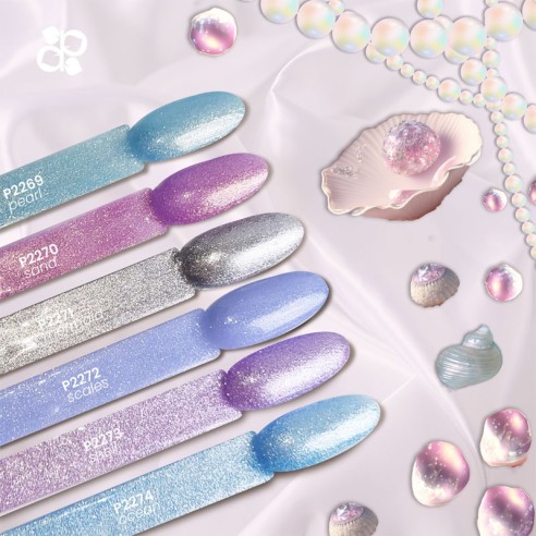 Gel-Nagellack P2272 Wunderbare Schuppen -Semipermanenter Emaille -Purple Professional