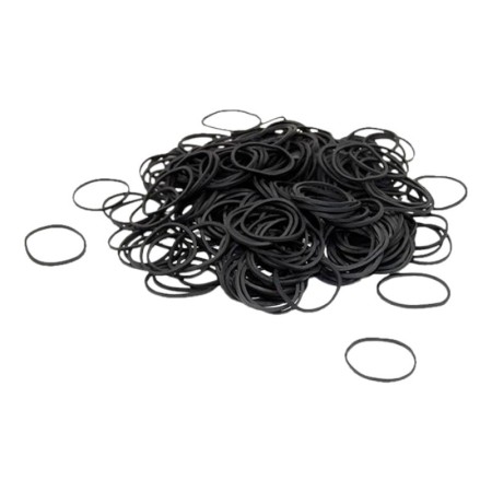 Schwarze Gummibänder für AG -Frisuren -Haarnadeln, Clips und Haargummis -AG