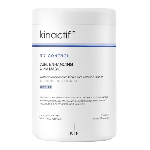 Kinactif N.7 Control Masque Boucles 2 en 1 Réhausseur de Boucles 900 ml -Masques capillaires -KIN Cosmetics