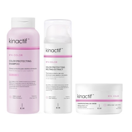Pack Kinactif N.4 Color Shampoo + Extrakt + Maske -Haarpflegepakete -KIN Cosmetics